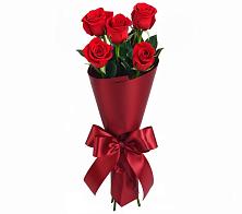 Букет 5 Красных роз Эдлесс Лав в Молоково