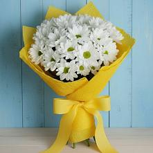 Букет цветов из:  Хризантемы #REPLACE_PRED# Молоково