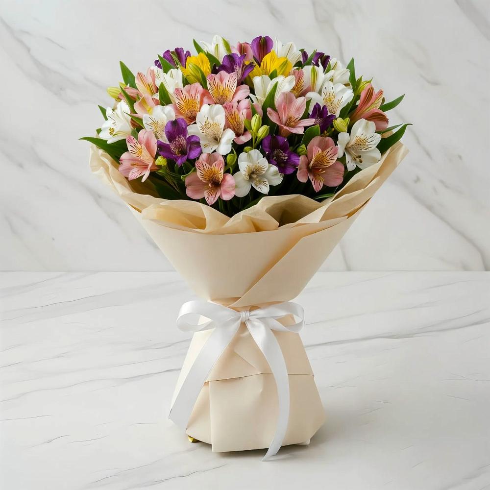 Букет цветов из: Альстромерии в Молоково