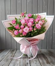 Букет Розовый кустик #REPLACE_PRED# Молоково