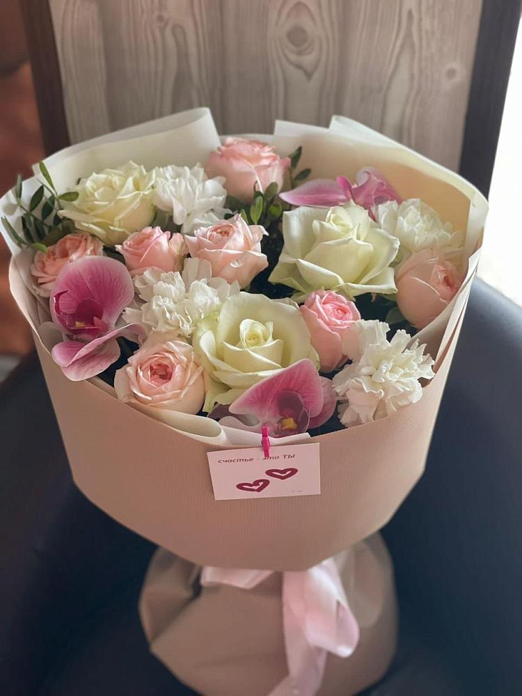 Букет цветов из: Орхидеи, Розы и Гвоздики в Молоково