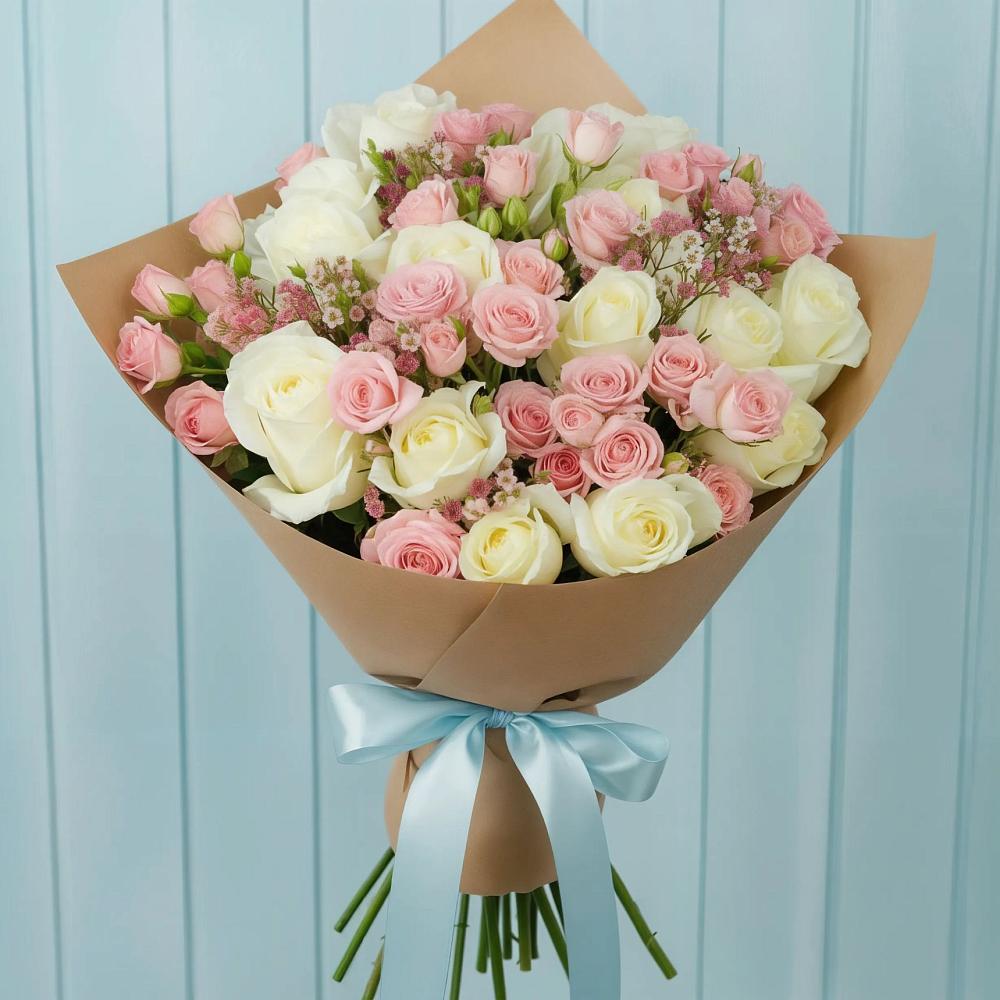 Букет цветов из: Розы в Молоково