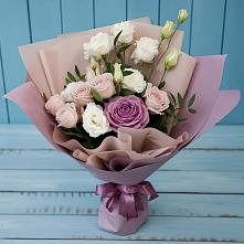 Букет цветов из:  Розы и Лизиантусы в Молоково