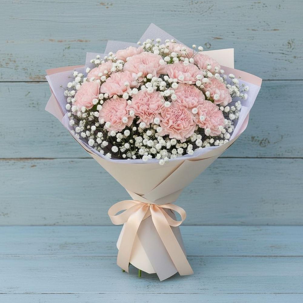 Букет цветов из: Гвоздики в Молоково