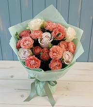 Букет цветов из:  Розы #REPLACE_PRED# Молоково