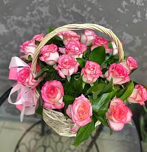 Цветочная композиция из Розы в корзине в Молоково