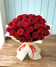Букет 29 Красных роз #REPLACE_PRED# Молоково