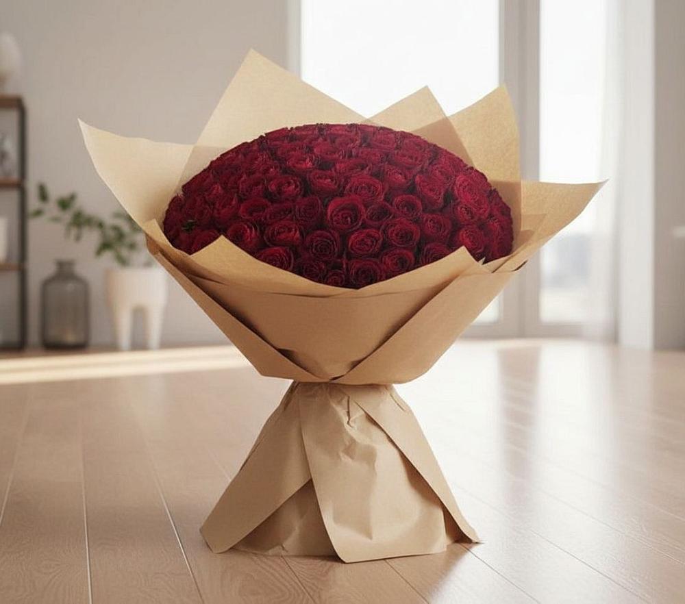 Букет 101 Красная роза в Молоково