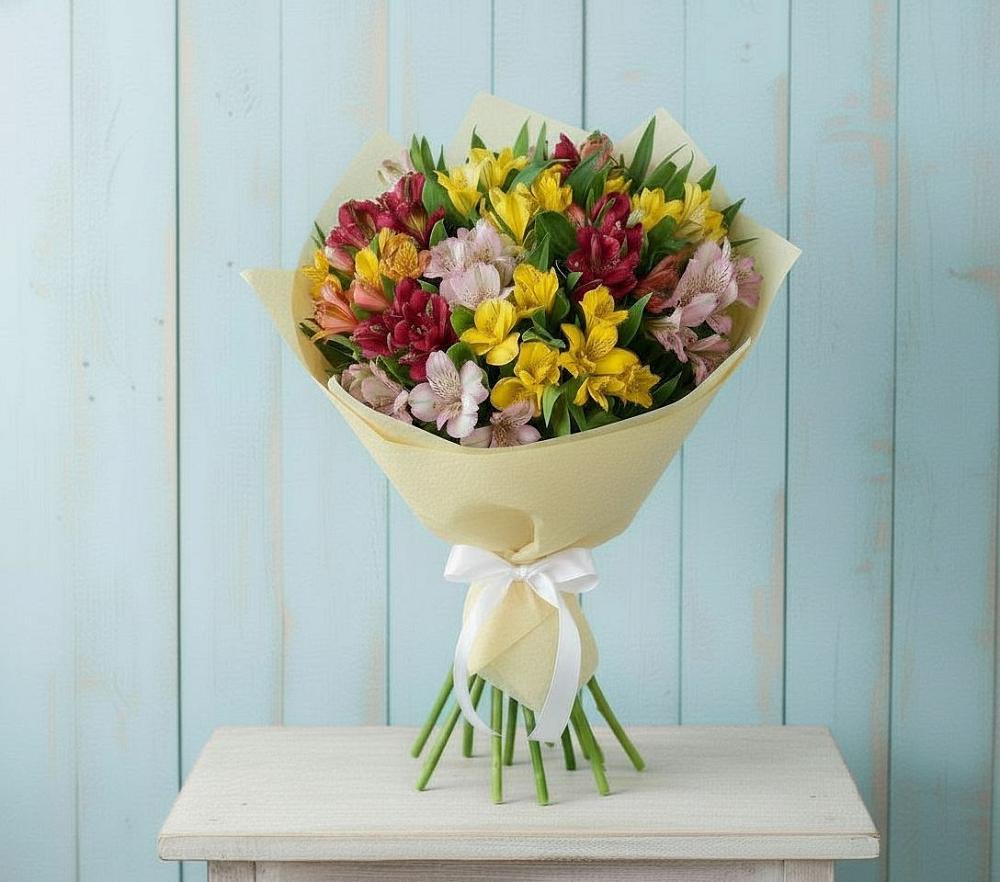 Букет цветов из: Альстромерии в Молоково