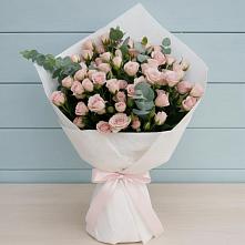 Букет цветов из:  Розы #REPLACE_PRED# Молоково