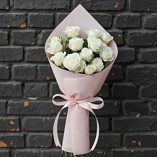 Букет цветов из:  Розы #REPLACE_PRED# Молоково