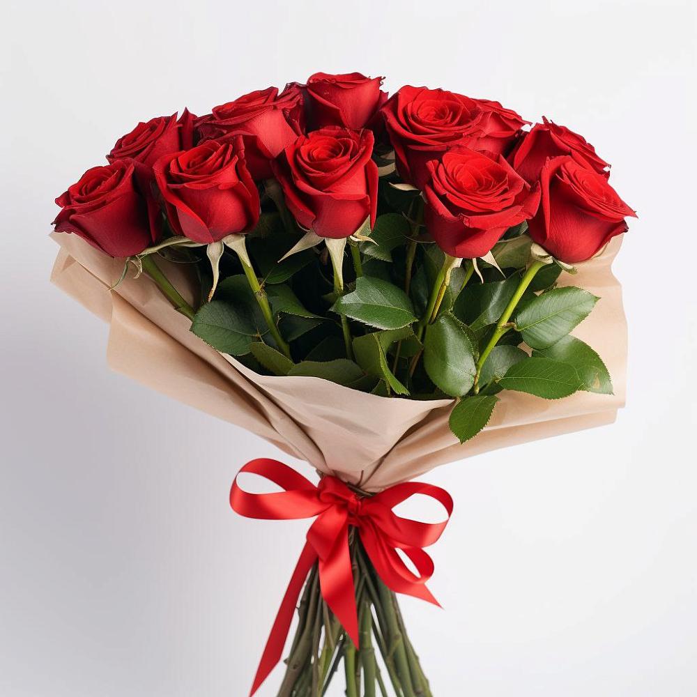Букет 11 Красных роз Эдлесс Лав в Молоково