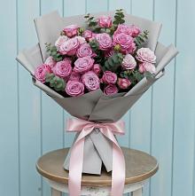 Букет цветов из:  Розы #REPLACE_PRED# Молоково